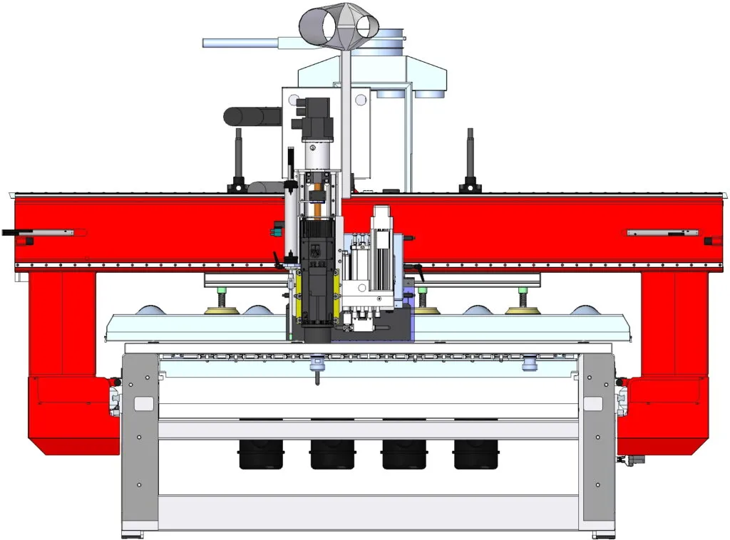 Konstrukcja korpusu maszyny centrum obróbkowego CNC Cosmec 5 osi